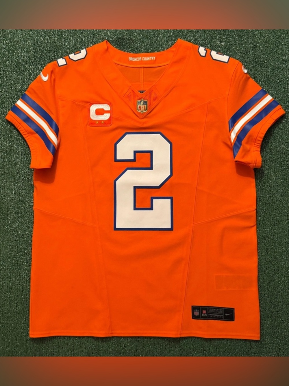 Authentic Pat Surtain Denver Broncos Throwback Nike Vapor Fuse Elite Jerseys